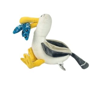 Disney Parks Pixar Finding Nemo Stuffed Seagull Bird Fish Mine Plush 11”